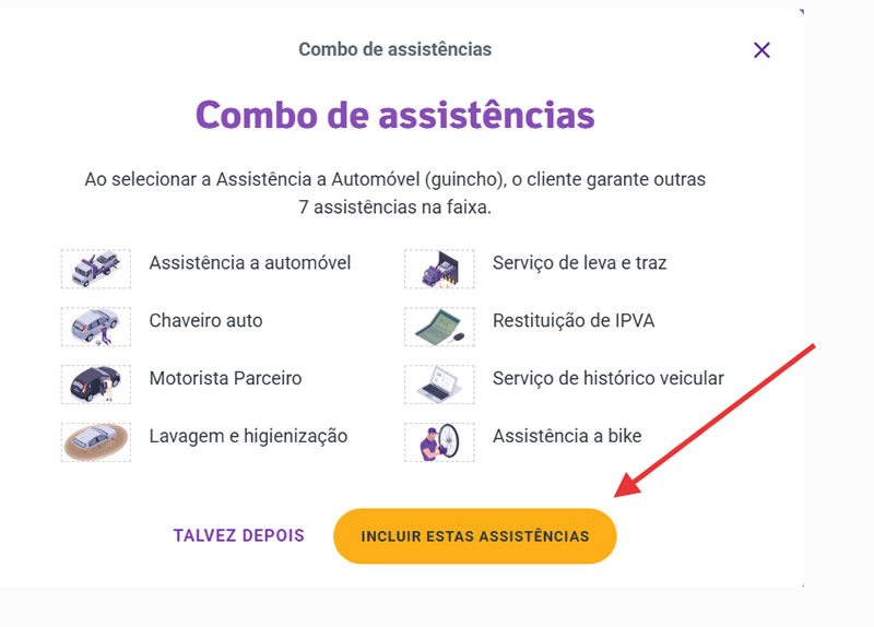 Incluir assistências