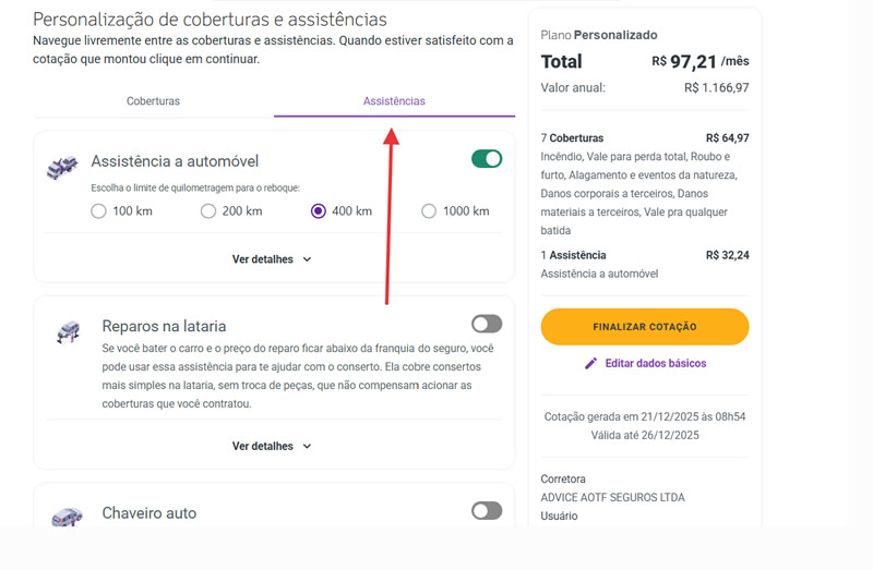 Planos de assistência